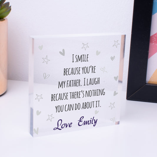 Personalised Father and Daughter Daddy and Daughter Son Fathers Day Gift for Dad