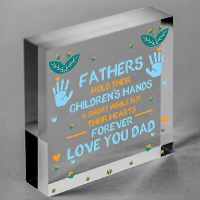 Best Daddy Gift Wooden Heart Fathers Day Gift For Dad Daddy Daughter Son Gifts