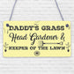 Daddy's Grass Garden Lawn Shed Father's Day Hanging Plaque Dad Gift Sign