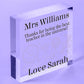 Thank You Teacher Gifts Personalised School Leaving Gifts For Teachers Keepsake