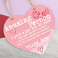 Best Friend Gift Heart Thank you Hanging Sign Friendship Gifts Plaque