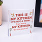 Vintage This Is My Kitchen Funny Plaque Shabby Chic Kitchen Wall Retro Sign Gift