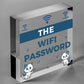 The Wifi Password Chalkboard Home Decor Gift Plaque Home Internet Sign FRIEND