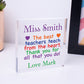 Personalised Rainbow Teacher Thank You Gifts Best Teacher Appreciation Plaque