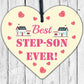 Best Step Son Gifts Mirror Heart Birthday Gift For Step-Son Novelty Gift For Him