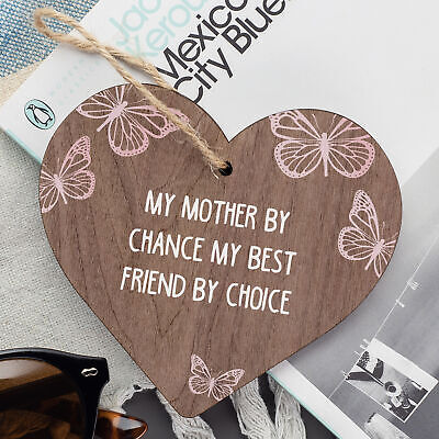 Best Friend Plaque Mum Mummy Birthday Christmas Gift Heart Keepsake Daughter Son