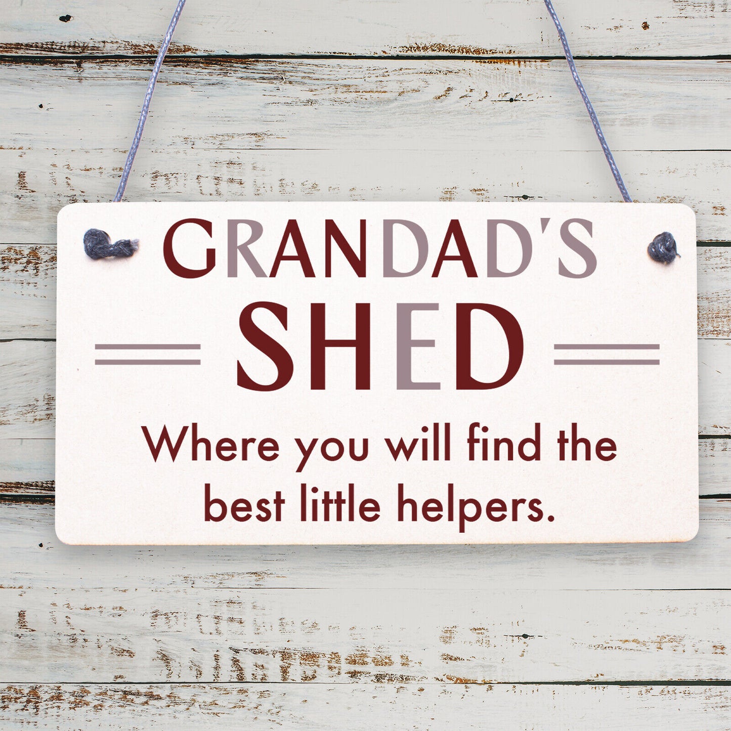 Grandad's Shed Plaque Garden Shed Summer House Sign Dad Fathers Day Gift For Him