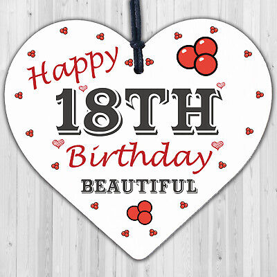 18th Birthday Card Decorations Heart 18th Daughter GIFTS Best Friend Sister GIFT