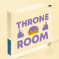 Throne Room Bathroom Toilet Door Plaque Bathroom WC Ladies Gents Sign Funny Gift