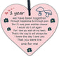 Anniversary 1st Wedding Anniversary Engagement Wooden Heart Plaque Gift Keepsake