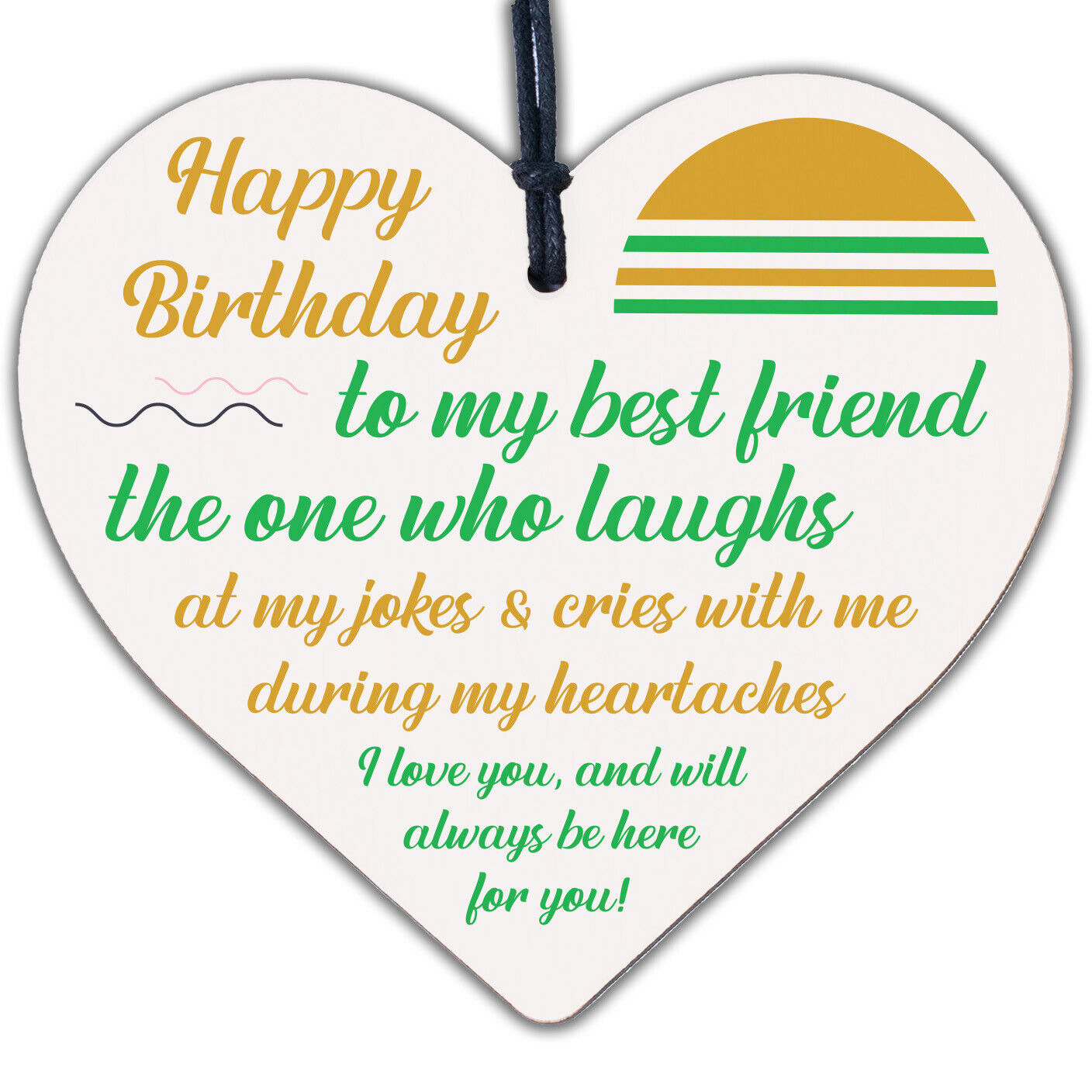 Birthday Friend Gifts Heart Special Friendship Plaque Card Best Friend Present