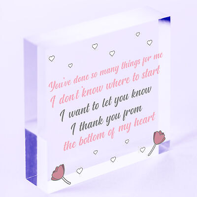 Special Thank You Friend Gift Engraved Heart Sign Teacher Gifts Friendship Gifts