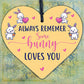 Some Bunny Loves You Novelty Wooden Hanging Heart Plaque Love Anniversary Gift