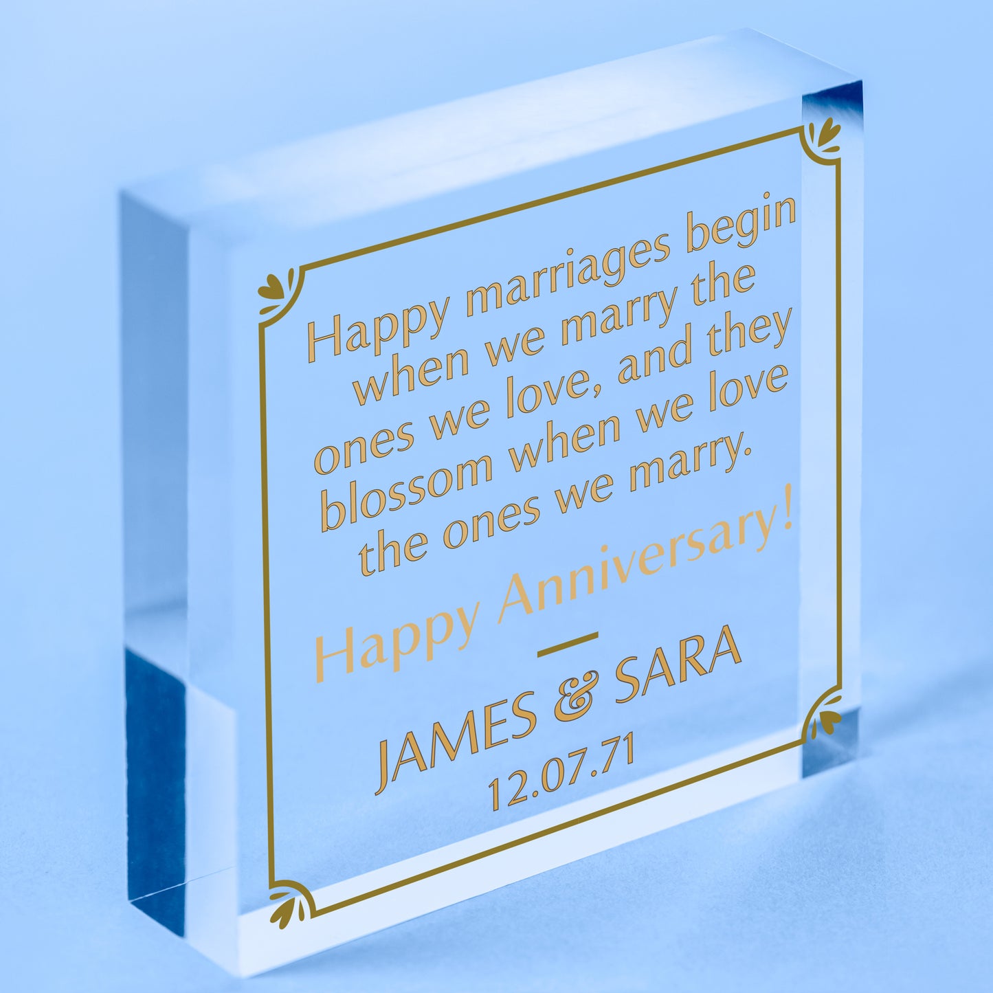 50th Wedding Anniversary Gifts Personalised Golden Wedding Anniversary 50 Years