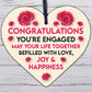 Wedding Engagement Couple Gift Congratulations Wooden Heart Plaque Mr & Mrs Gift