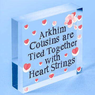 Cousin Gift For Birthday Christmas Wooden Heart Thank You Gift Keepake