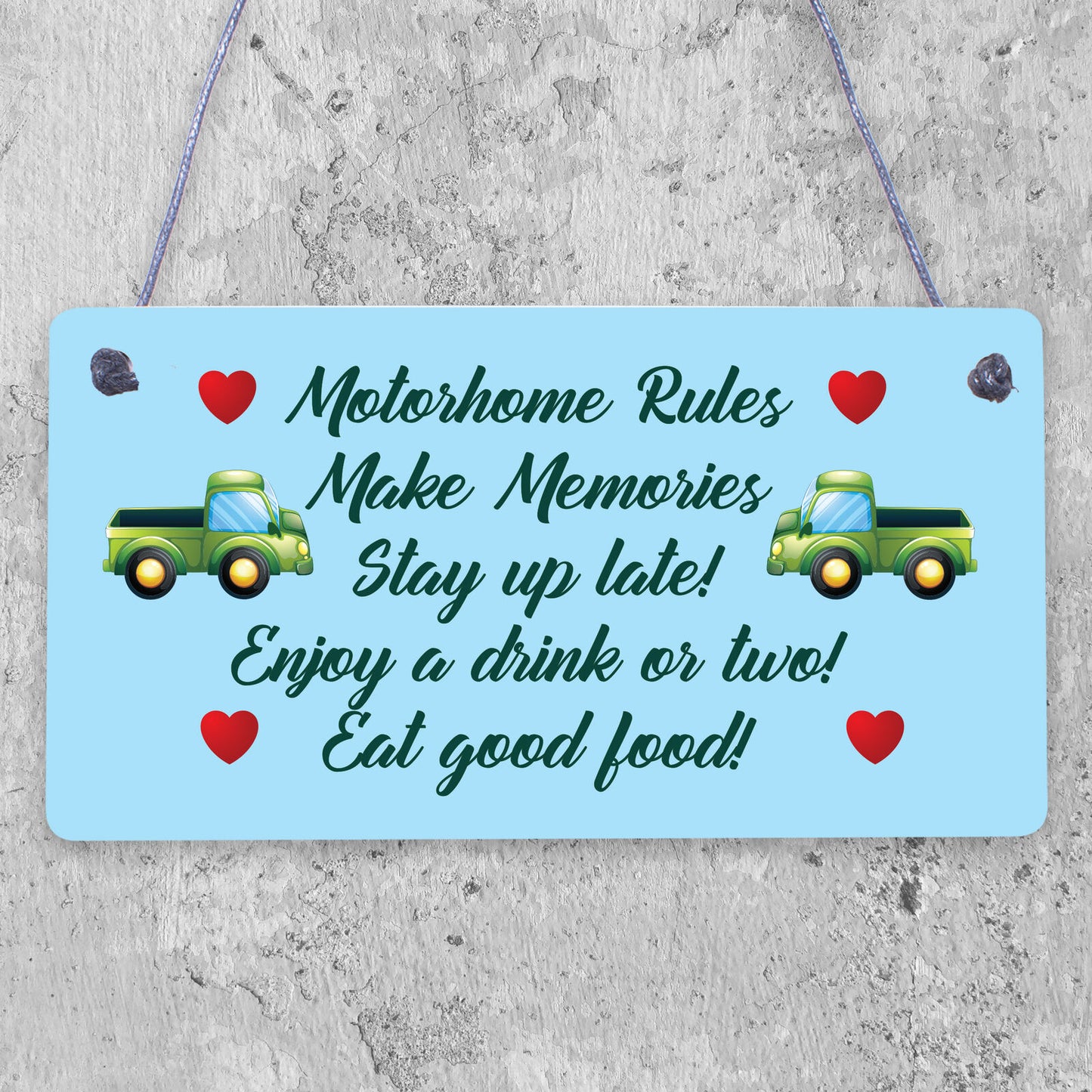 Caravan Sign Novelty Wood Hanging Sign Caravan Lover Gift Decor Retirement Gift