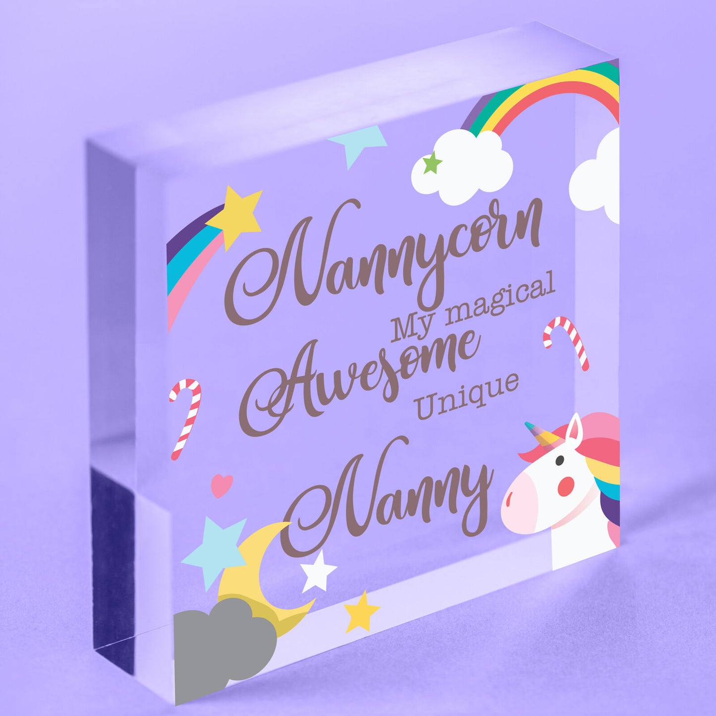 Nannys Like You Are Precious Wooden Block Plaque I Love You Gran Granny Nan Gift