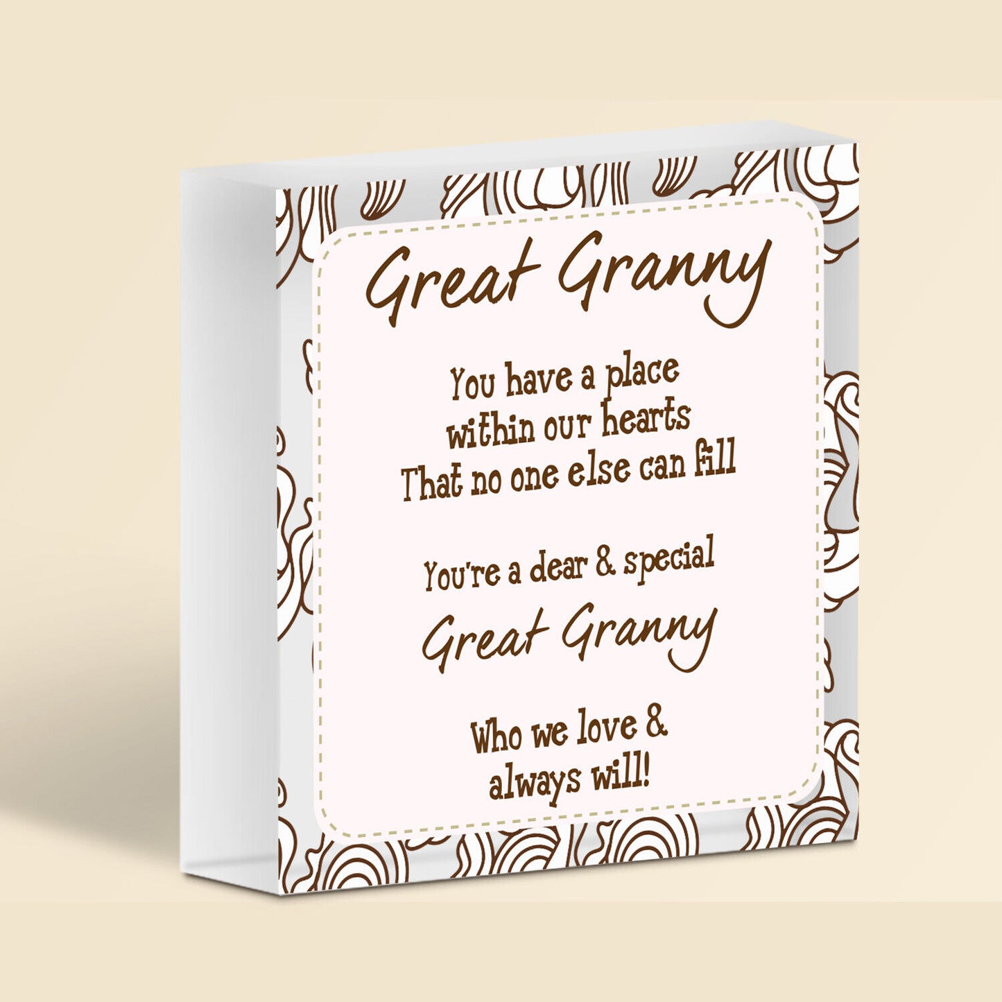 My Children Having You As Their Granny Love Gift Wooden Plaque Sign Mum Present