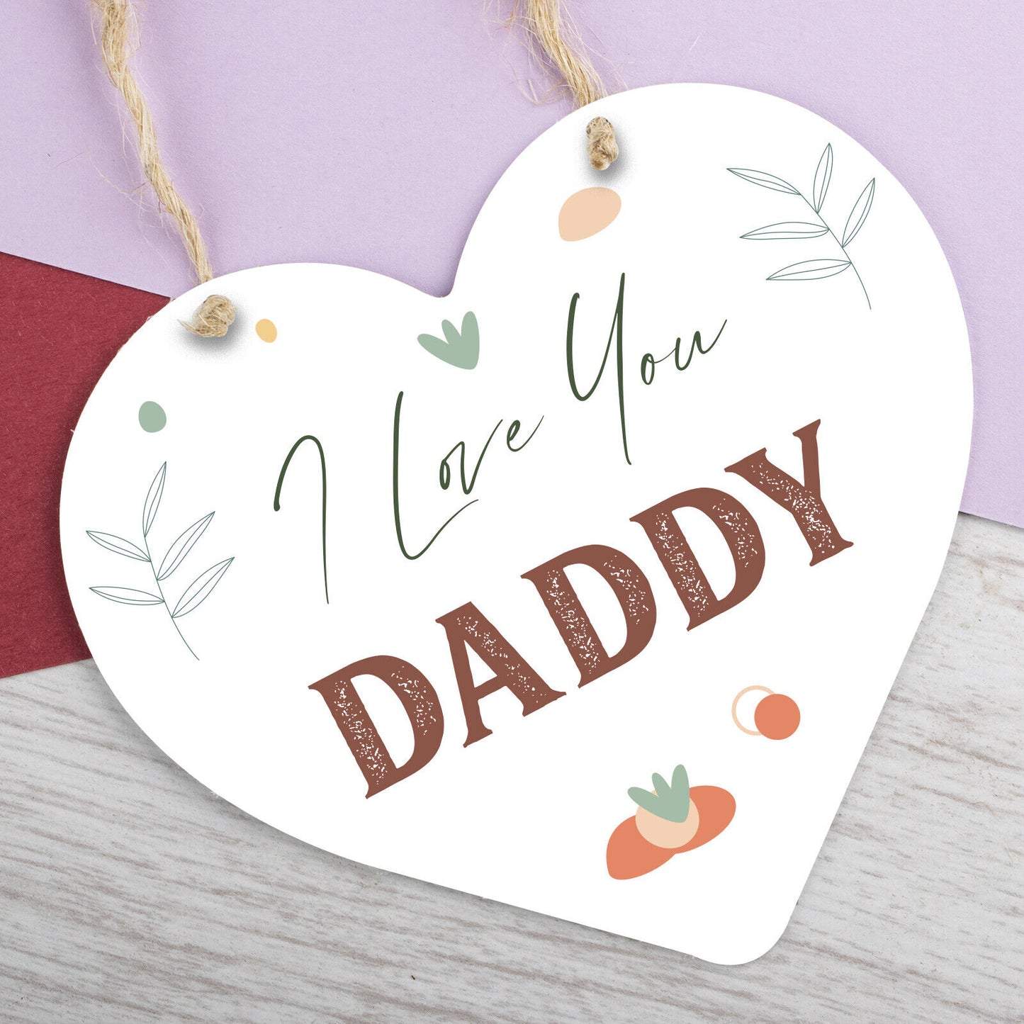 Fathers Day Gift Wood Heart Gift For Daddy Daugther Gift From Bump Gift Keepsake