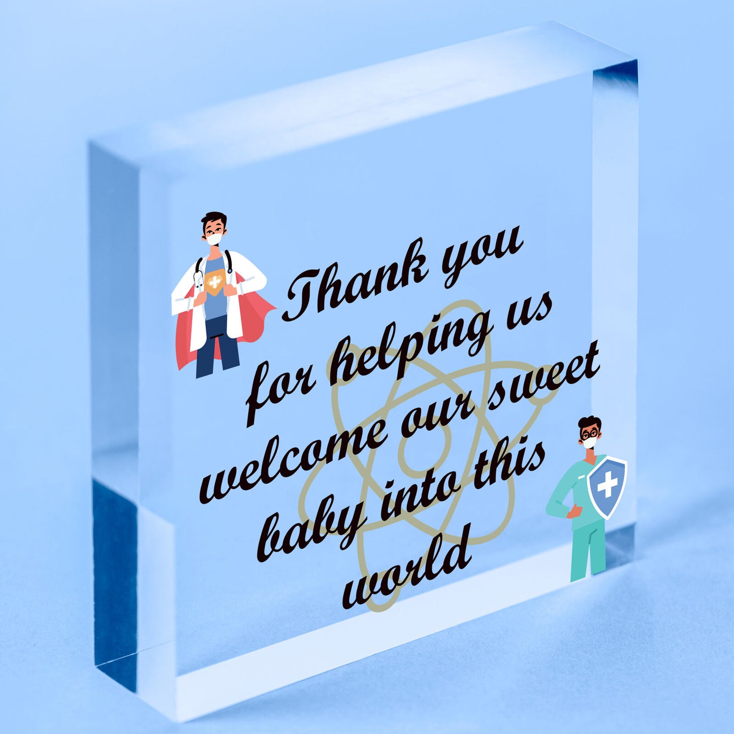 All Is Well Now Doctors &amp; Nurses Thank You Wooden Heart Plaque Hospital Gift