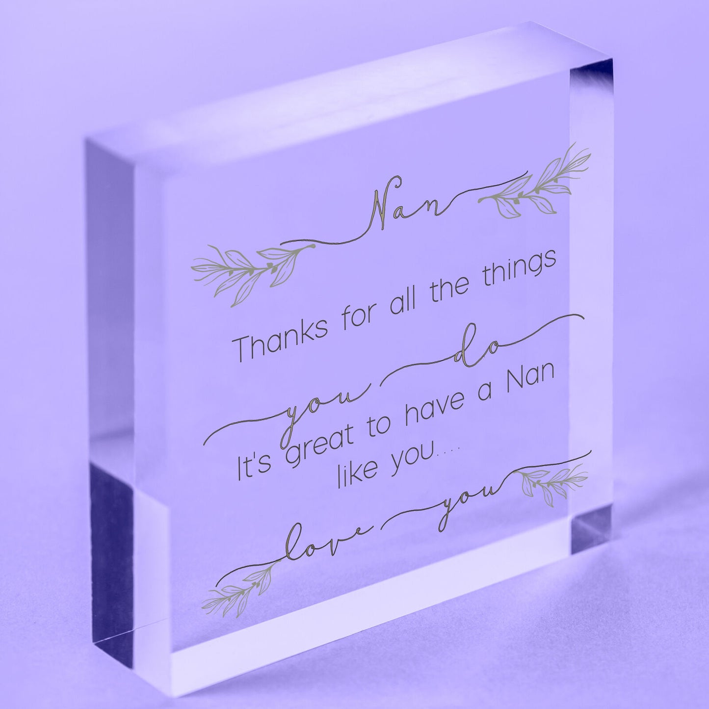 Handmade Plaque Grandparent Gifts For Grandma Grandpa Nan Grandad Birthday Xmas