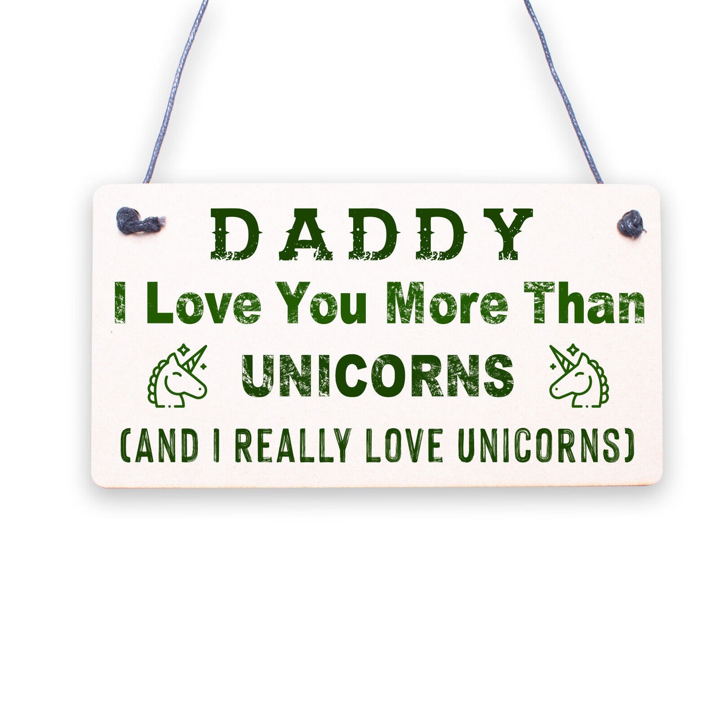 Daddy Love You More Here Comes Mummy Hanging Plaque Dad Gift Sign Mummy