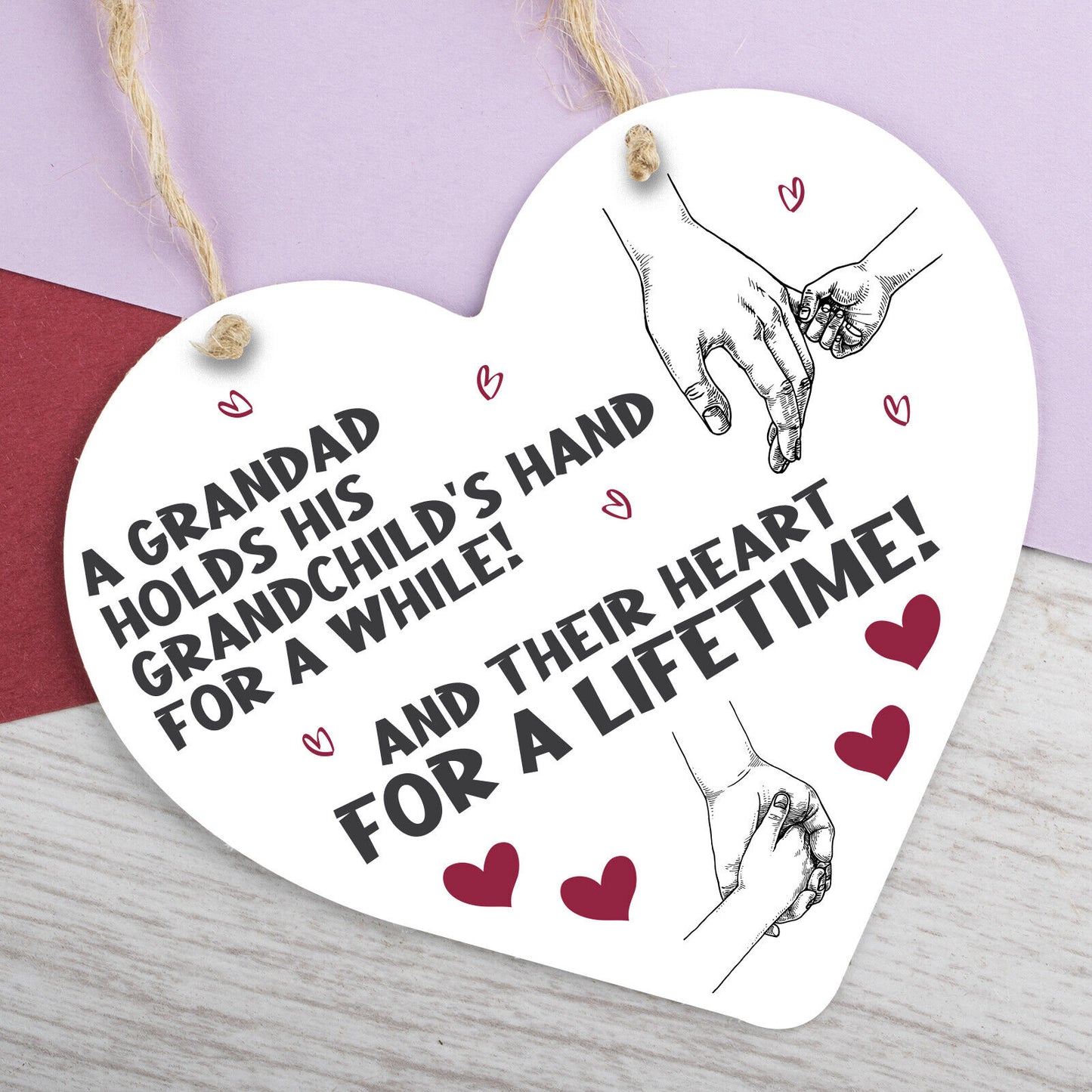 Funny Fathers Day Heart Dad Grandad Retirement Birthday Gifts From Grandchildren