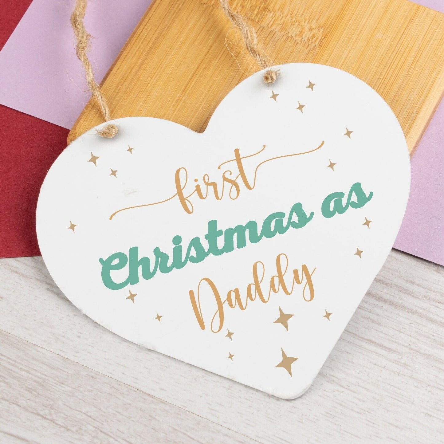 Sentimental Dad Daddy Gifts From Daughter Gifts From Son Wooden Heart Keespake