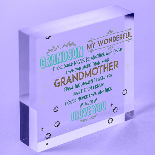 Grandma Keepsake Grandma Birthday Christmas Gift From Granddaughter Grandson