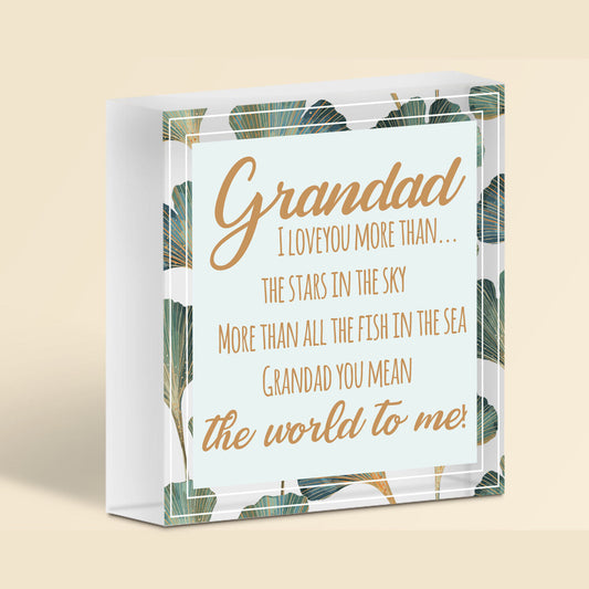 Birthday Christmas Present For Him Grandad Gifts Keepsake Gift For Grandparents