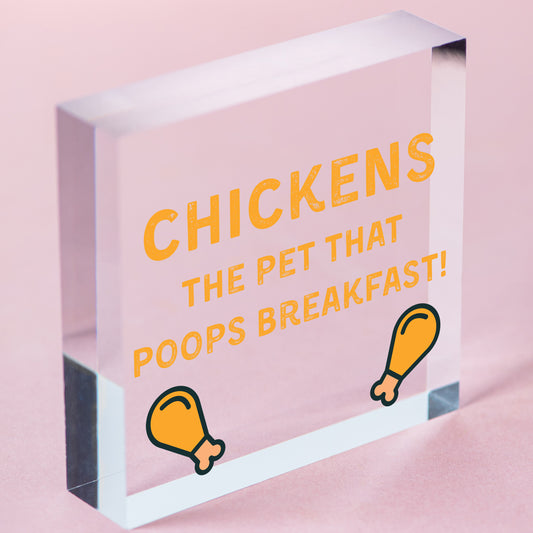 Funny Chicken Signs For Coop Garden Gate Home Novelty Plaque Pet Animal Gifts