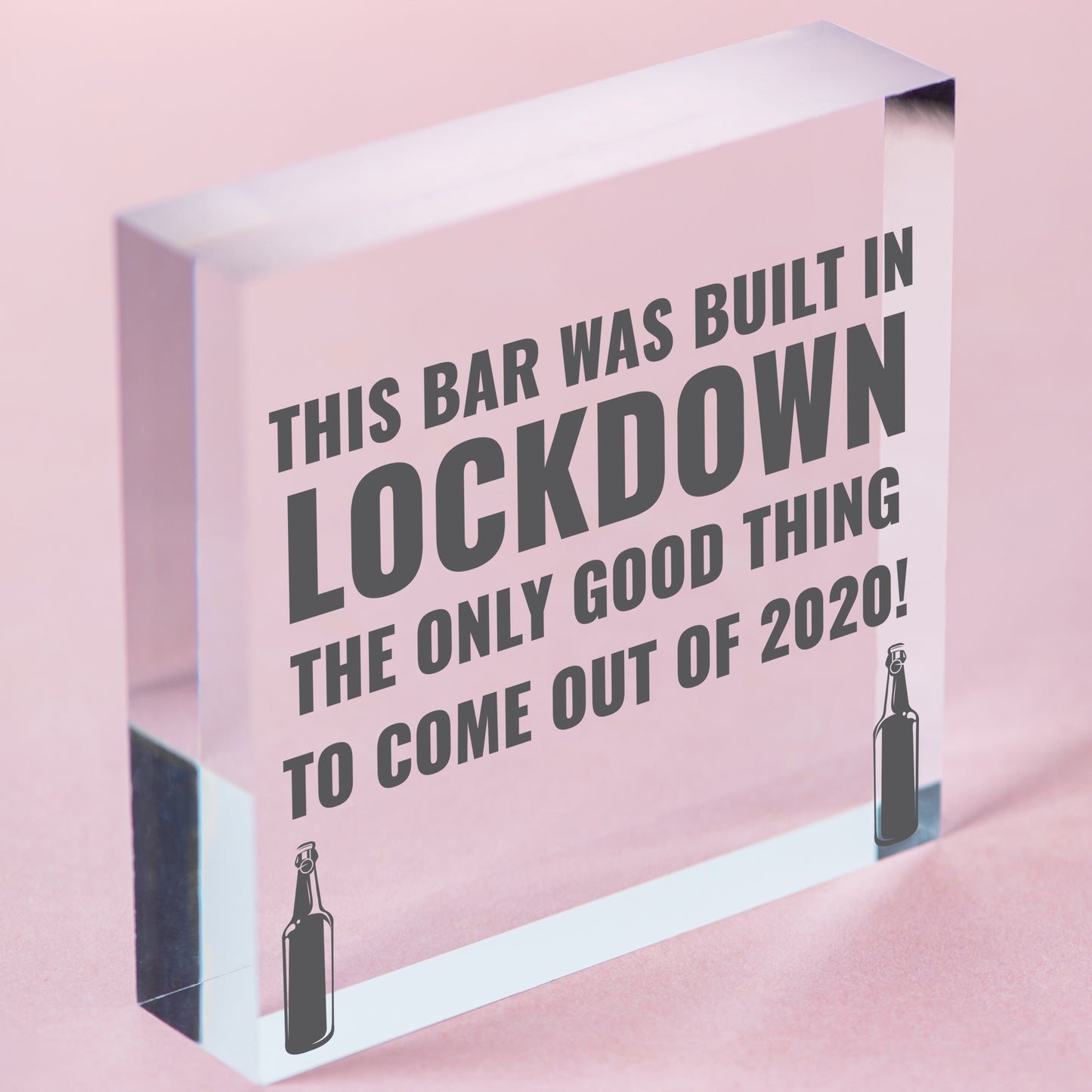 Lockdown Bar Built 2020 Funny Home Bar Sign Man Cave Shed Sign Alcohol Gift