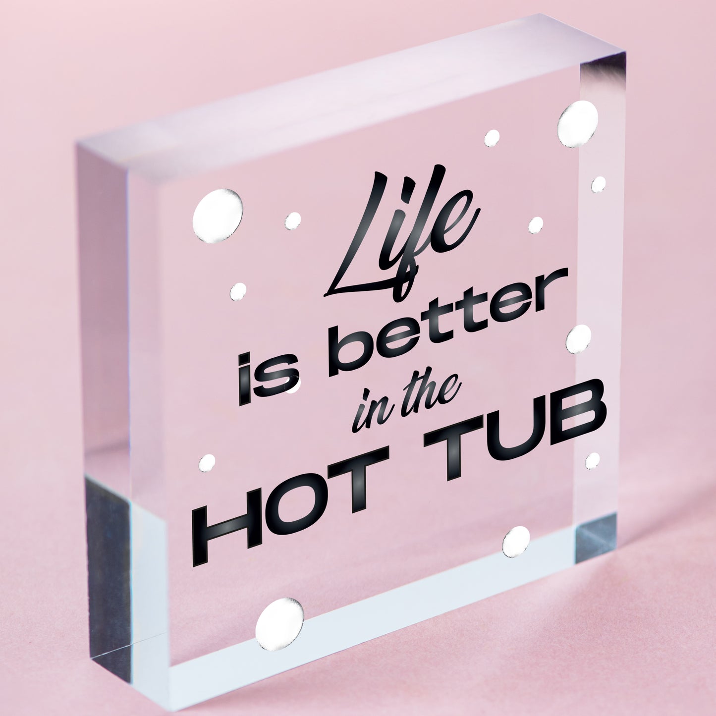 Novelty Hot Tub Sign Garden Decor Hanging Wall Shed Outdoor Plaque Pool Party