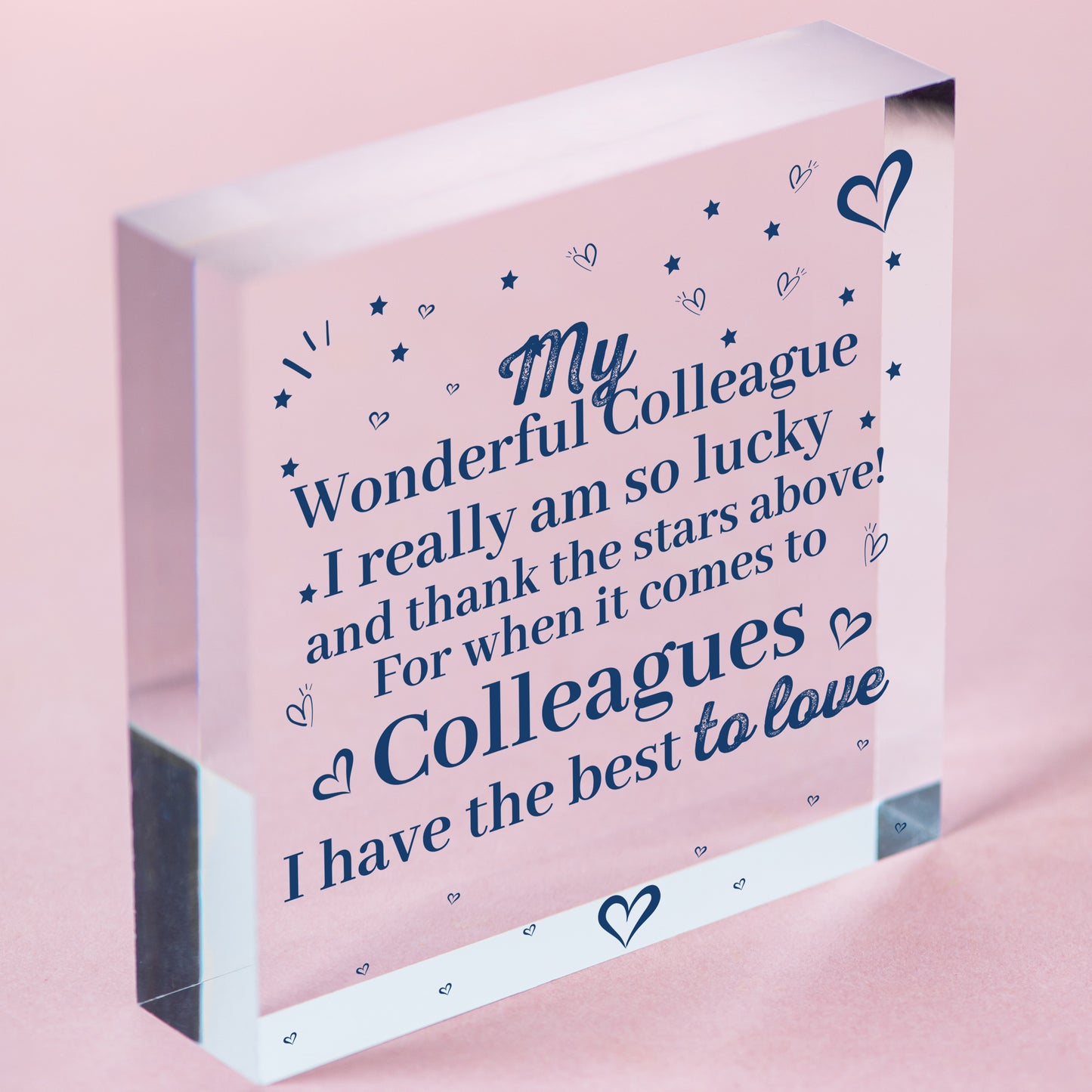 Colleague Plaque Wooden Heart Gift For Colleague Birthday Christmas Cards Gifts