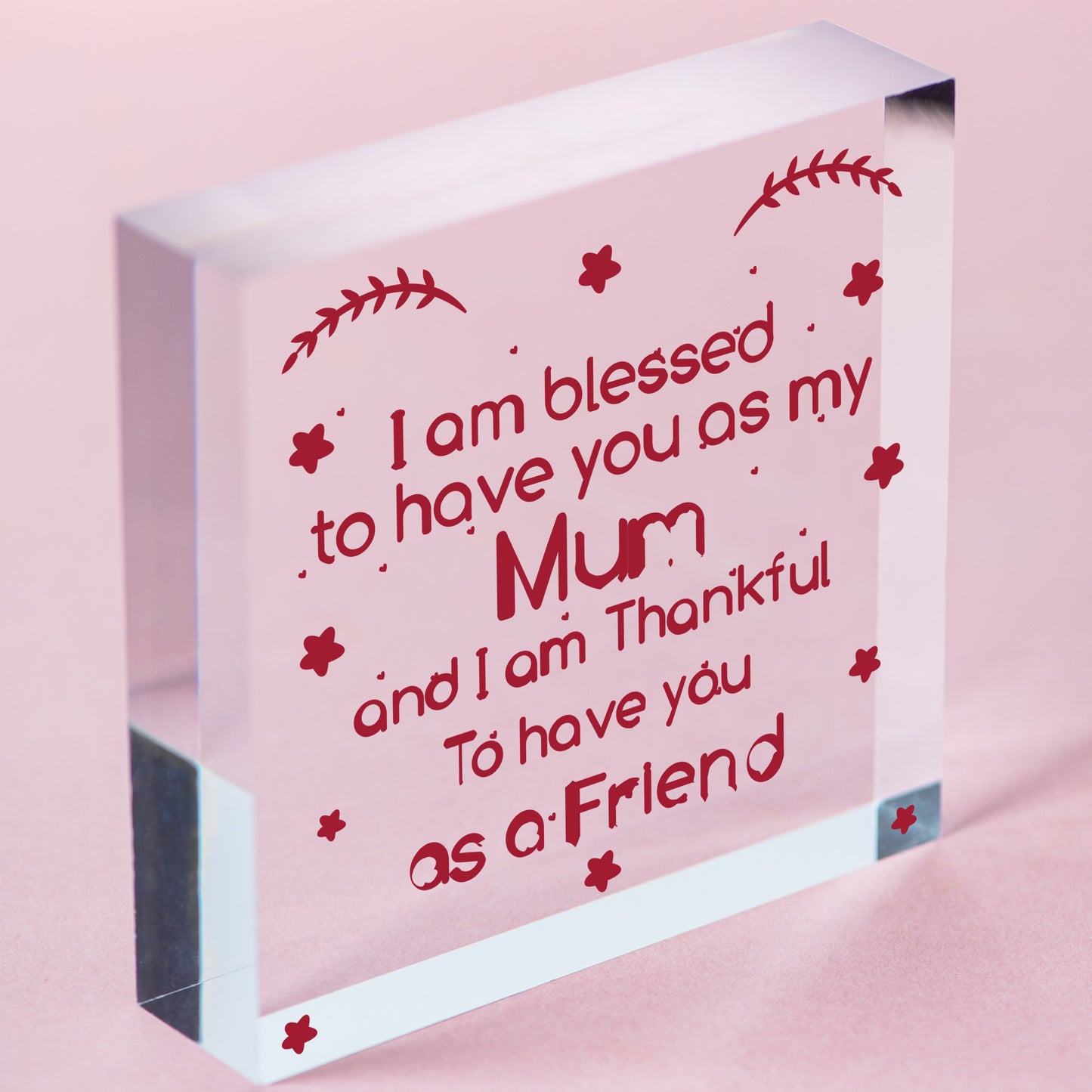 Gifts For Mum Mummy Gran Nanny Best Friend Plaque Wood Heart FRIEND THANK YOU