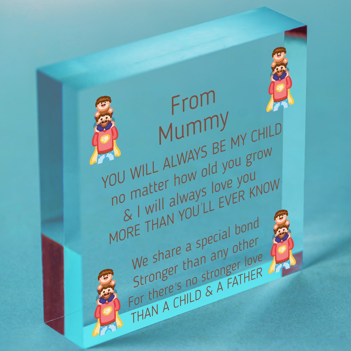 New Mum To Be Heart Novelty Baby Shower Gift Mummy Son Daughter Gifts For Her Free-Standing Block