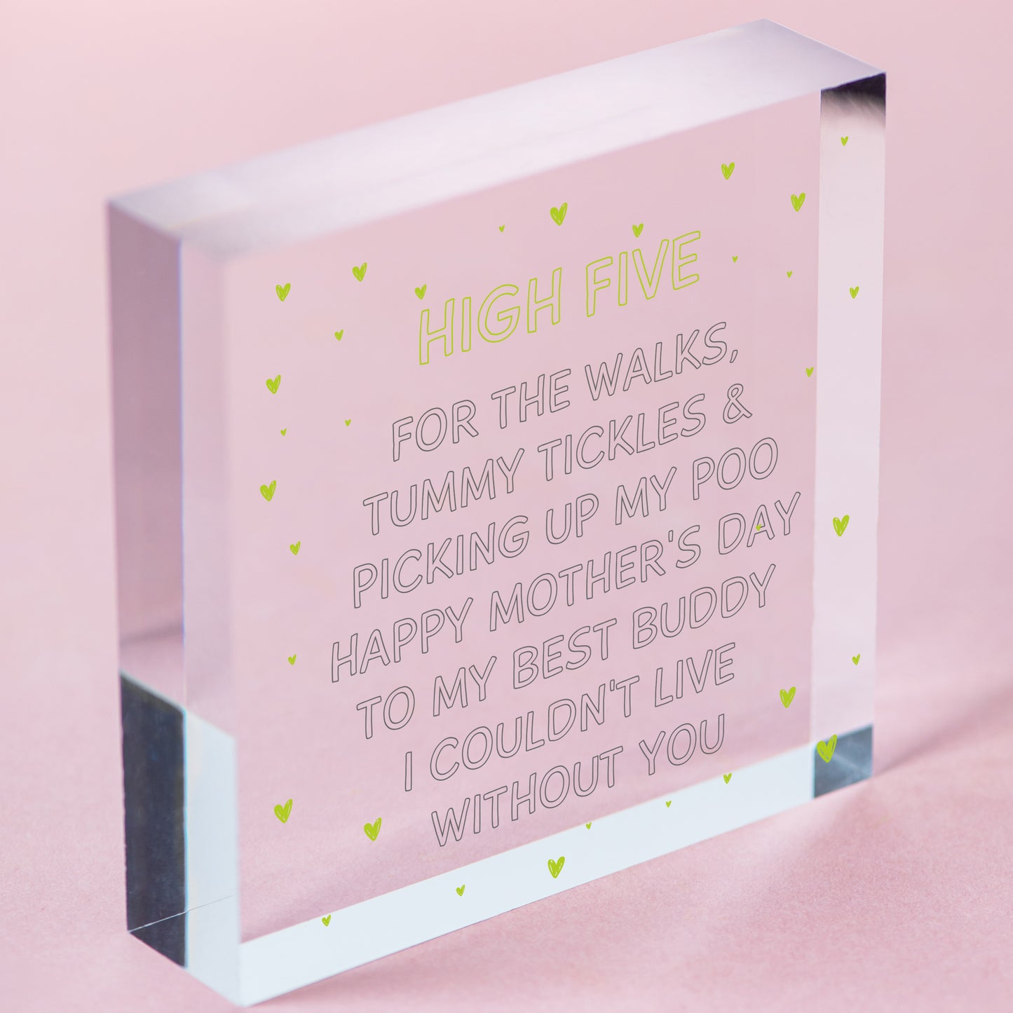 Step Mum Gifts Wooden Heart Step Mum Birthday Gift Mothers Day Gift Thank You Free-Standing Block