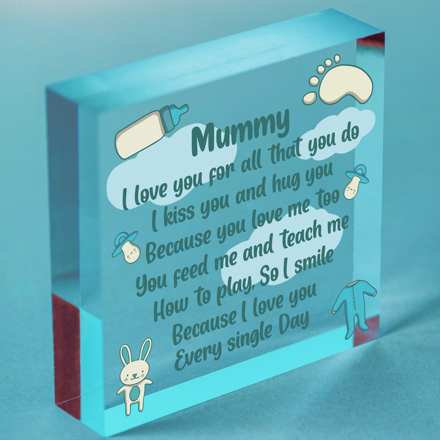 Mum Birthday Christmas Mummy To Be Wooden Heart From Bump Baby Gift Keepsake Free-Standing Block