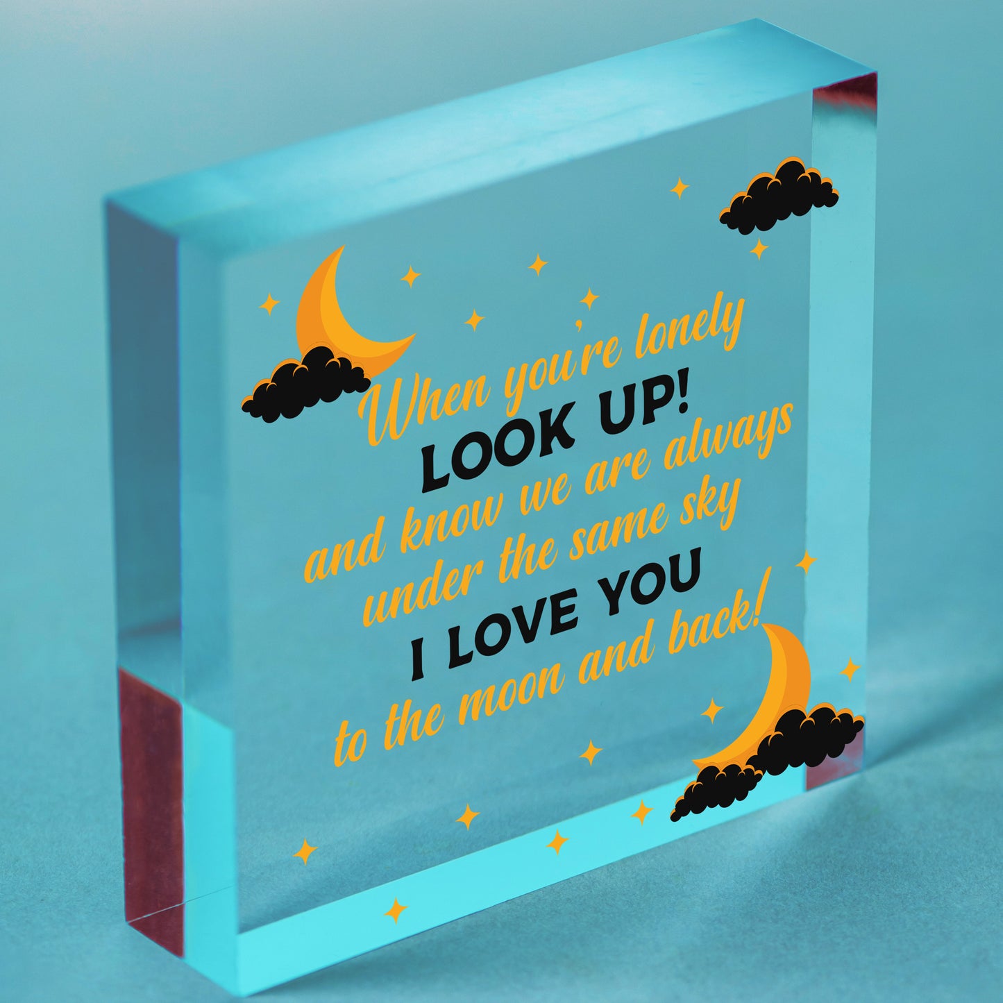 Anniversary Valentines Day Gift For Boyfriend Girlfriend Long Distance Gift Free-Standing Block