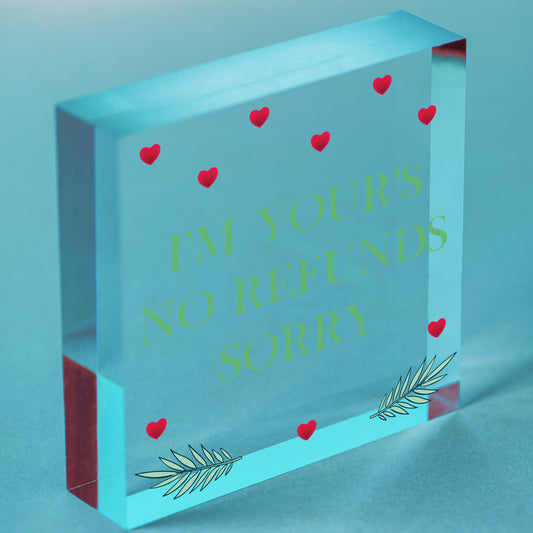 Cute Valentines Day Anniversary Card For Boyfriend Girlfriend Husband Wife Free-Standing Block