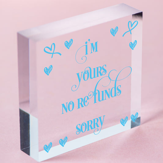 Funny Joke Card For Valentines Day Anniversary Card For Men Women Him Her Free-Standing Block