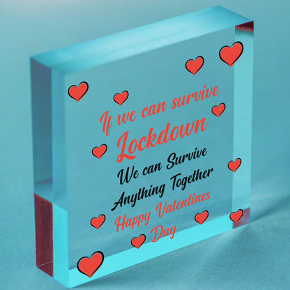 Funny Valentines Day Gift For Boyfriend Girlfriend Novelty Gifts For Him or Her Free-Standing Block