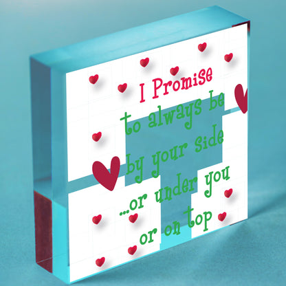 Cheeky Anniversary Gift For Boyfriend Girlfriend Valentines Gift For Husband Free-Standing Block