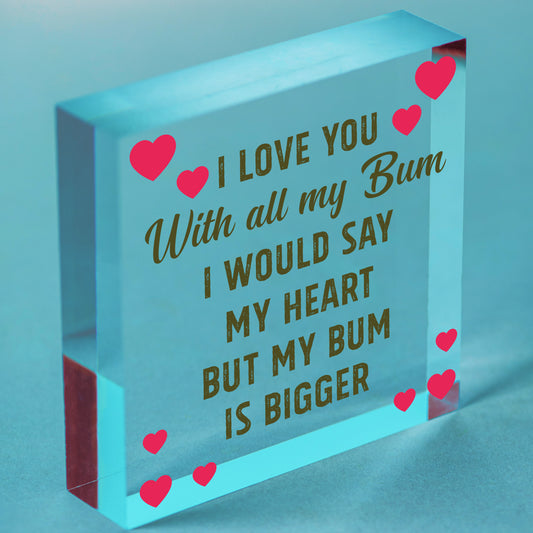 Valentines Day Gift For Him And Her Husband Wife Boyfriend Girlfriend Free-Standing Block