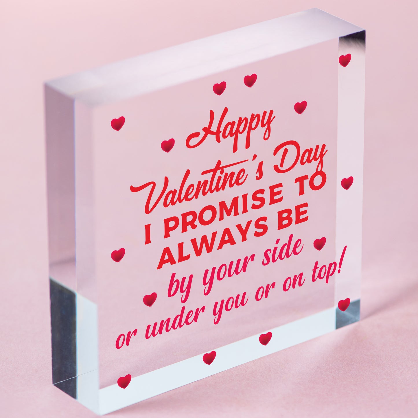 Funny Rude Card For Valentines Day A4 Card For Boyfriend Girlfriend Husband Wife Free-Standing Block