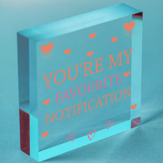 Novelty Valentines Gift For Boyfriend Girlfriend Anniversary Gift Funny Cute Free-Standing Block