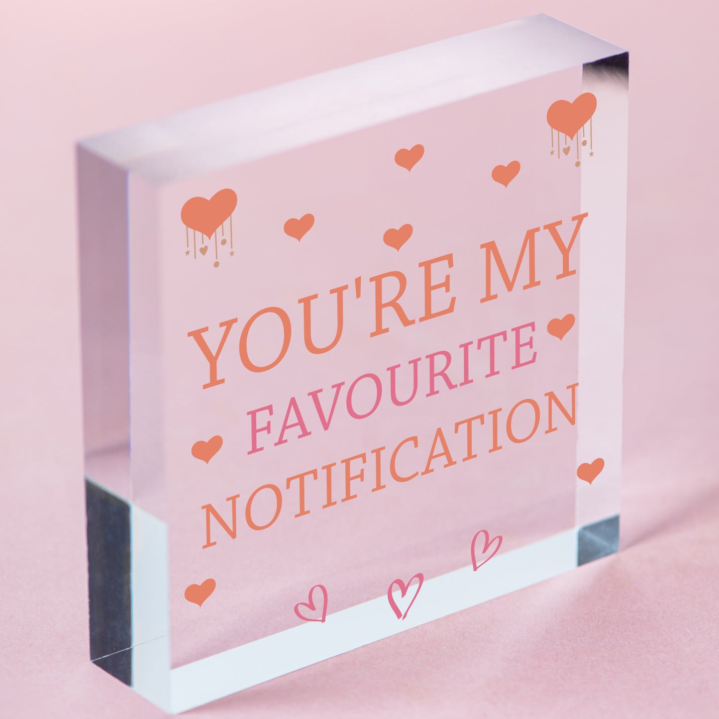 Novelty Valentines Gift For Boyfriend Girlfriend Anniversary Gift Funny Cute Free-Standing Block