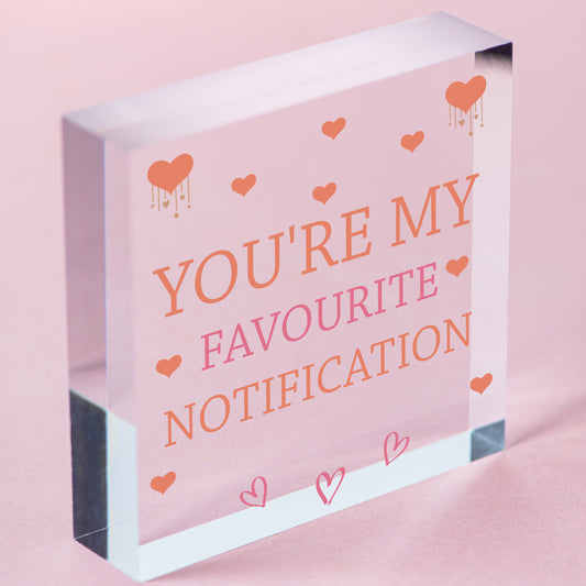 Novelty Valentines Gift For Boyfriend Girlfriend Anniversary Gift Funny Cute Free-Standing Block