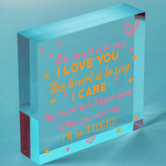 Romantic Valentines Anniversary Gift For Your Boyfriend Girlfriend Husband Wife Free-Standing Block